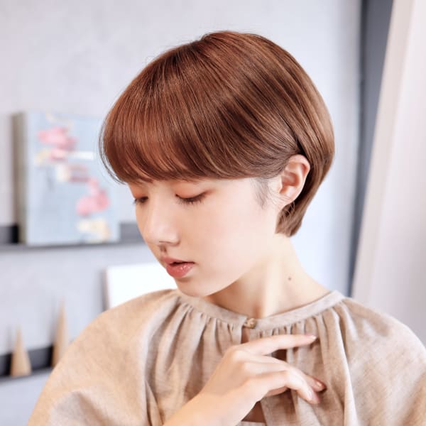 小顔/アッシュピンク/耳かけ/マッシュウルフ/東戸塚|M.SLASH 東戸塚