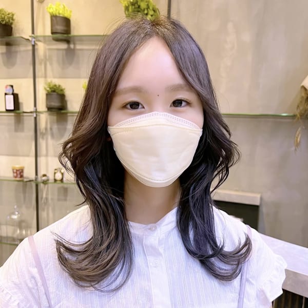 くびれヘア　レイヤーカット　韓国