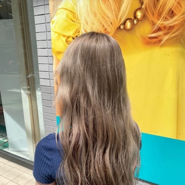 アンブレラカラー×ミルクティー|Ash 西川口店