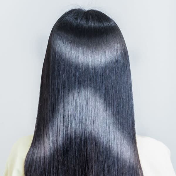 黒髪シースルーバング