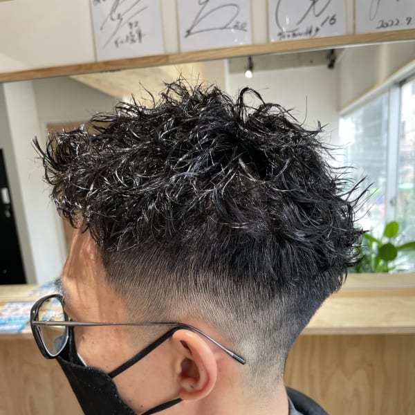 ベリーショート×ツイストパーマ