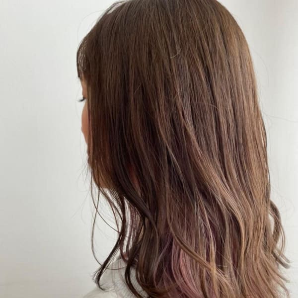 ベージュ/インナーピンク☆long|Dali 新さっぽろ店