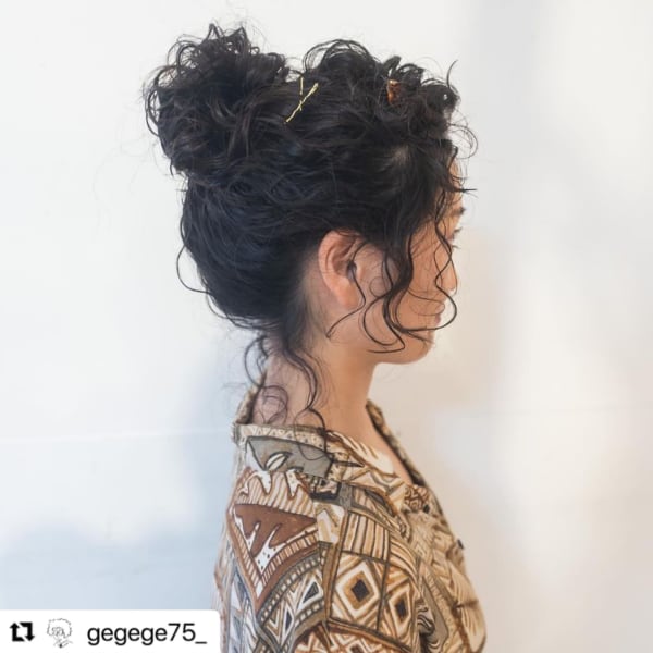 《e's中目黒美容室》くしゅっとパーマアレンジ【Genta】