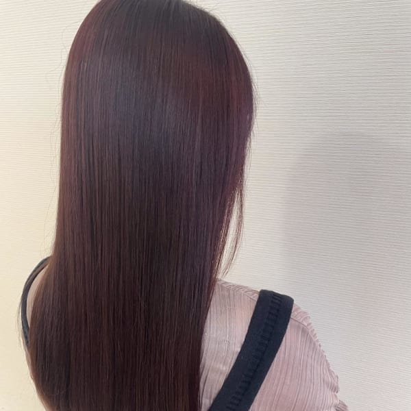 ブリーチなし暖色カラー