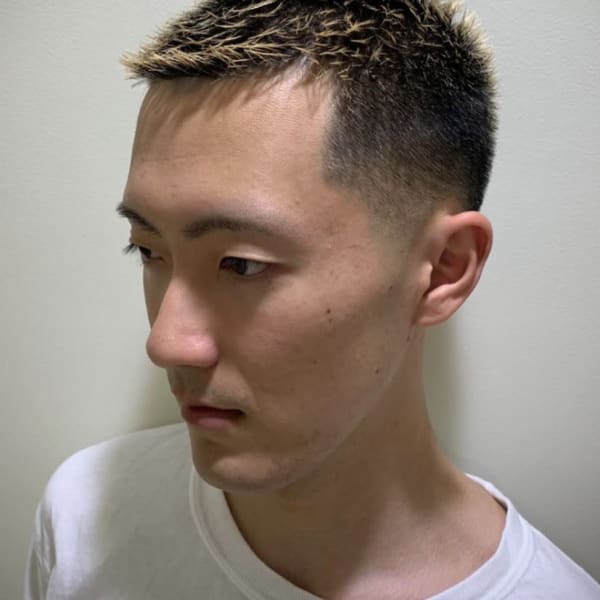オシャレ坊主フェード