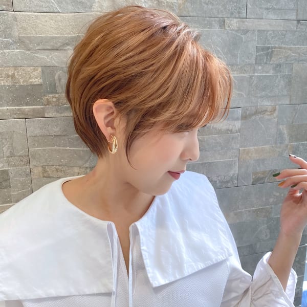  大人可愛い20代30代40代前下がりショートボブ丸みショー|La Bless なんばスカイオ《髪質改善/ヘッドスパ/美髪》南海難波駅直結