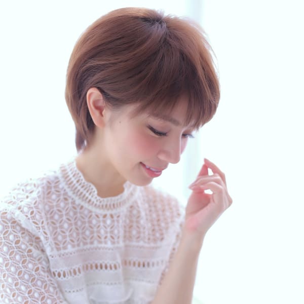 30代40代50代◎大人ナチュラルレイヤーショートボブ