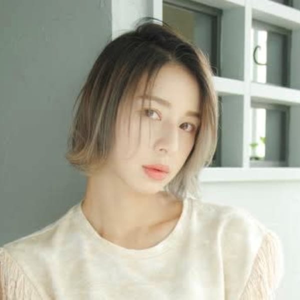 20代30代40代 切りっぱなしボブ 前髪なし|SUNS hair salon