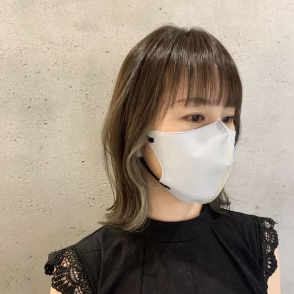 インナーカラー/ミディアム/艶髪/ボブ