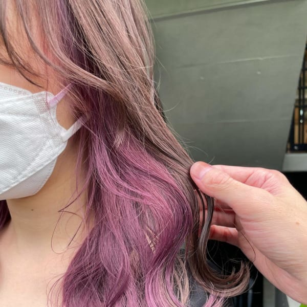 ピンクラベンダー/アッシュピンク/インナーカラー