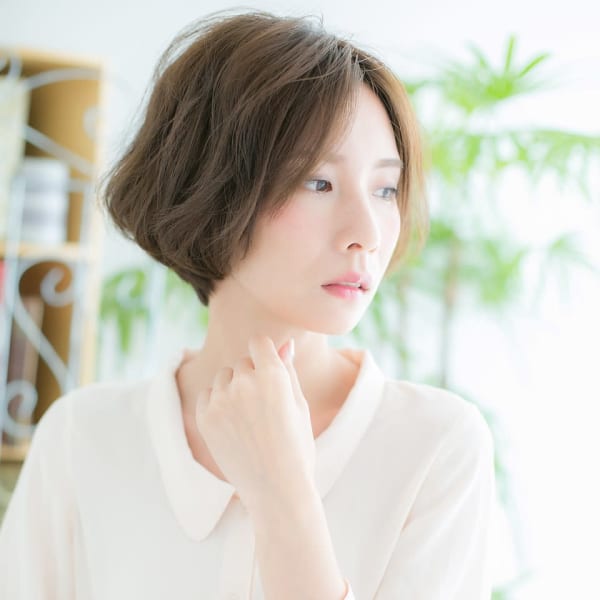 【浅草美容院HANARE】ニュアンスカラー☆大人ボブパーマ♪