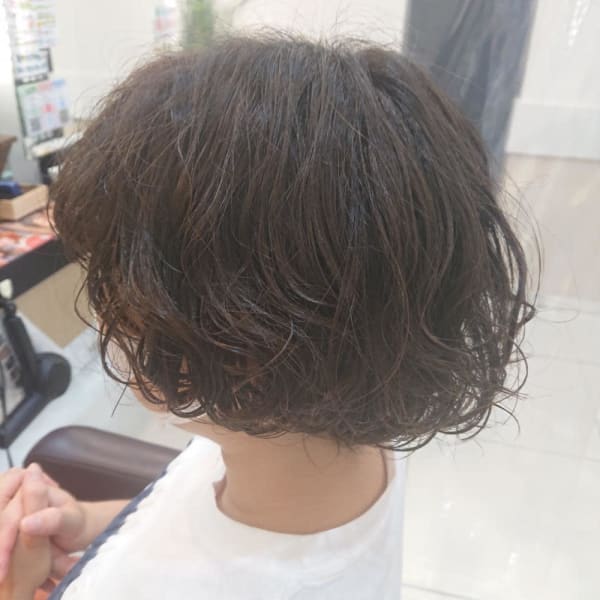 ミニボブ/パーマ