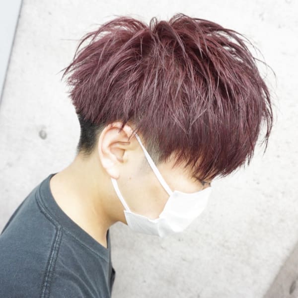 メンズマッシュ/レッドパープル