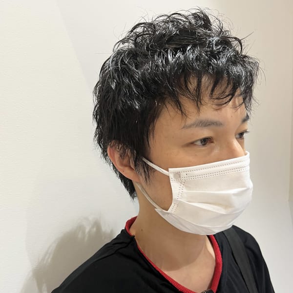 無造作パーマのベリーショートヘア【池袋美容室　uchla】|uchla 池袋 by rcid