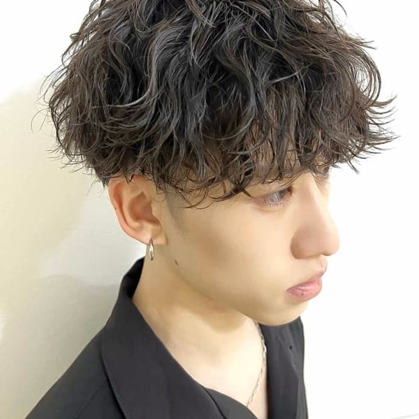 【無造作】波巻きパーマ