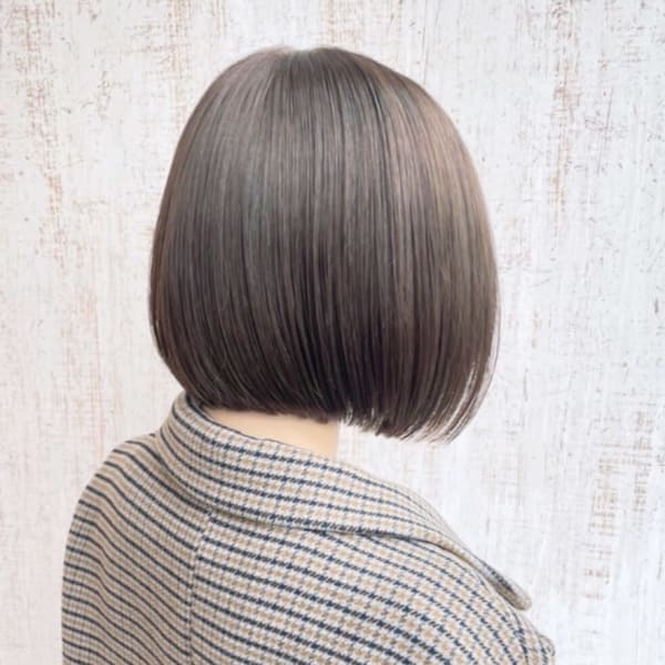ミニボブ☆くすみオリーブブラウン♪
