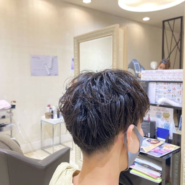 動きのあるショートパーマ