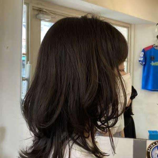 秋冬髪型あか抜け大人のくびれセミディヘア梅ヶ丘美容室