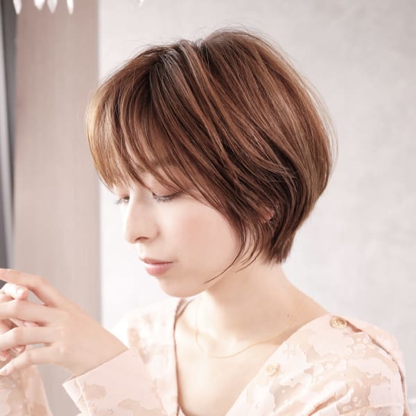 前下がり/ナチュラルマッシュ/似合わせカット|M.SLASH エムスラッシュ センター南