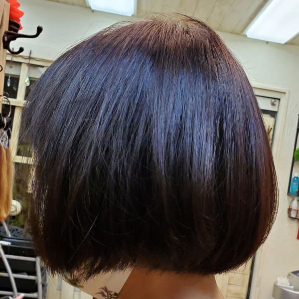 オーガニックカラーと酸熱トリートメントでツヤサラになりましょ