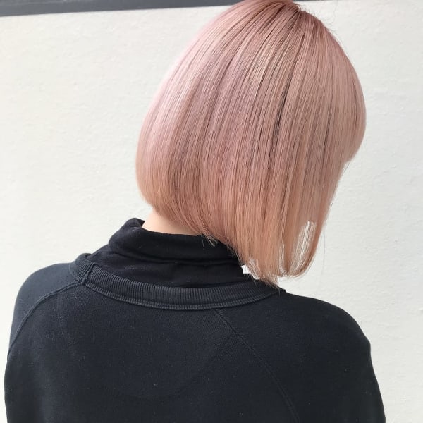 【Lolonois池田】フレンチボブ×ピンクハイベージュ