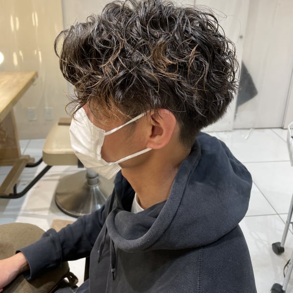 縦落ちスパイラルパーマ