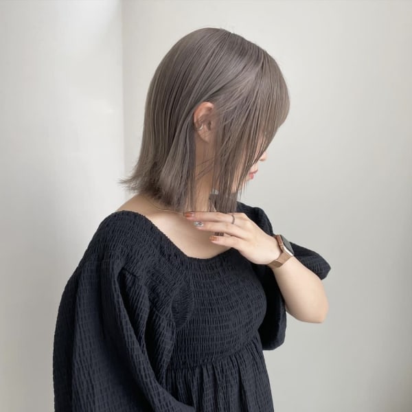 デジタルパーマウルフカットショートボブセミロング前下がりボブ