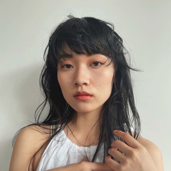 美髪ミニウルフデジタルパーマショートカットミディアムミニボブ