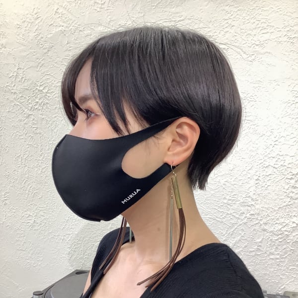 ブラックヘアショートスタイル