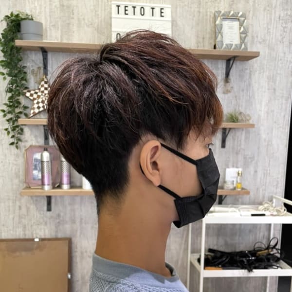 【tetote飛鳥のサロンスタイル】刈り上げゆるマッシュ
