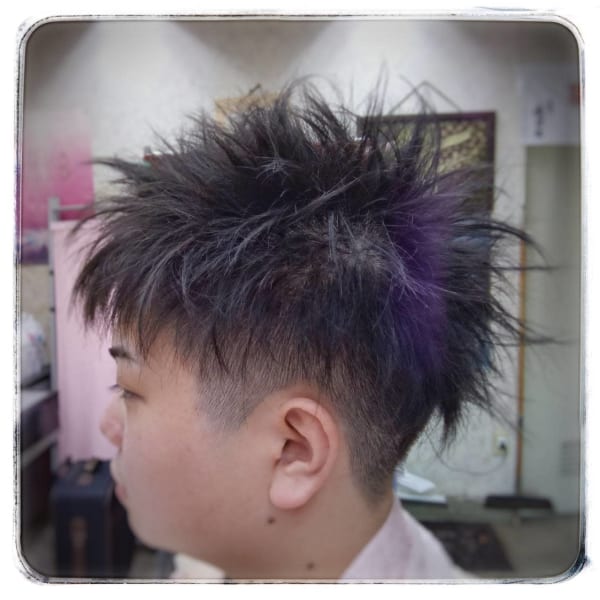 メンズツーブロックショート