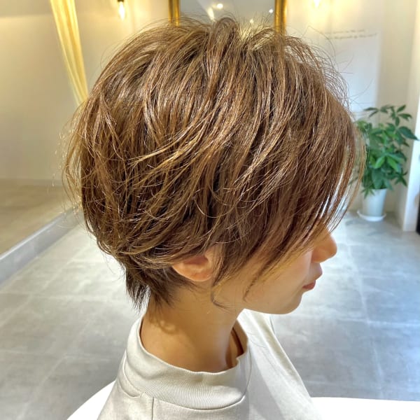 ショート＋ニュアンスパーマ♪