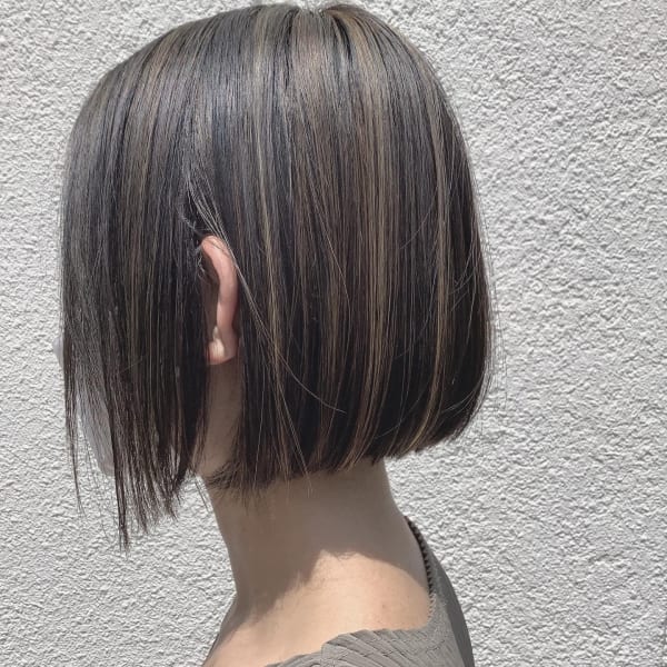 白髪ぼかしハイライト