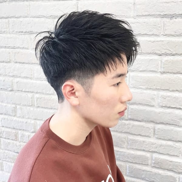 ショートアップバング×ナチュラルテイスト