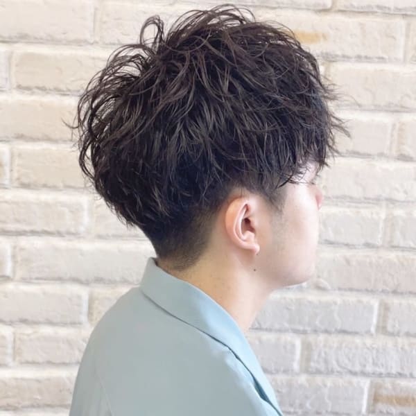 毛先スパイラル×マッシュ