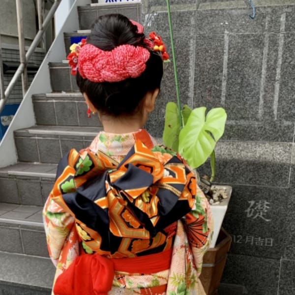 七五三 七歳着付けヘアーセット