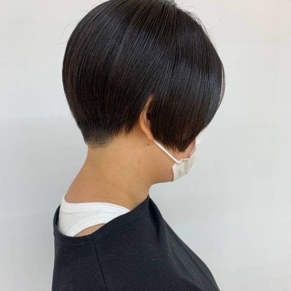 刈上げ/前下がり/ショートカット/ショート/40代50代60