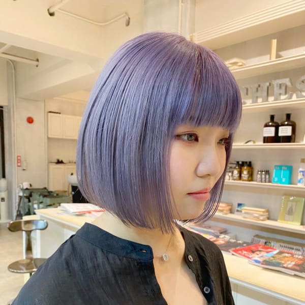 【CHESTER】透明感 切りっぱなし ラベンダーカラー