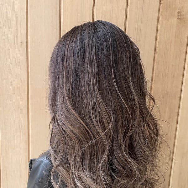 【first長町】セミロング+グレーベージュグラデーション
