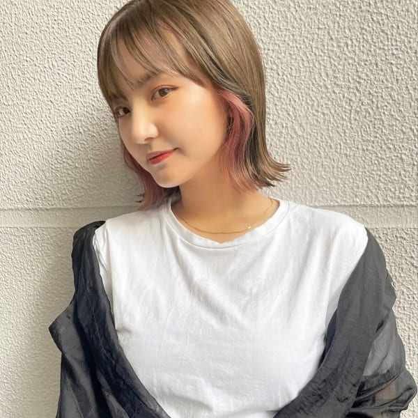 イメチェン【ベージュ×ピンク】