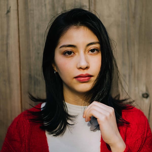 大人かっこいい外ハネミディ|押上 美容室 RE:MORE