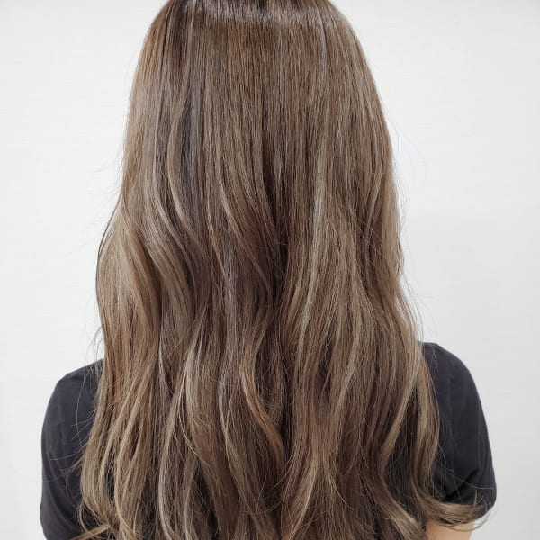 ベージュカラー×メッシュ|エイムヘアメイク 舟入店