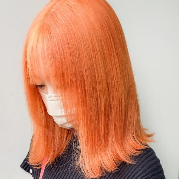 ハイトーンカラー/オレンジヘアー