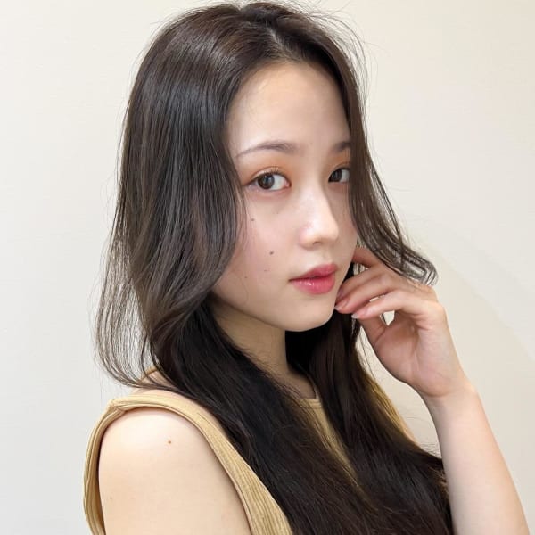 外ハネボブセクションカラーペールベージュ