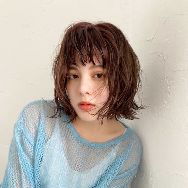 ワイドバング　ボブパーマ　外ハネ　代官山　中目黒　恵比寿