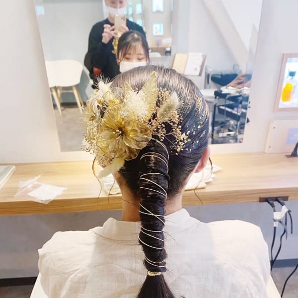 成人式 水引アレンジ