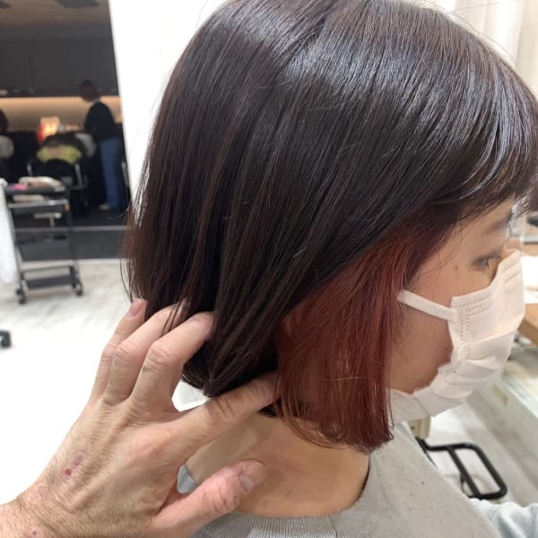 インナーカラー ピンク