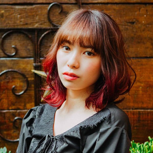 キュート裾カラー