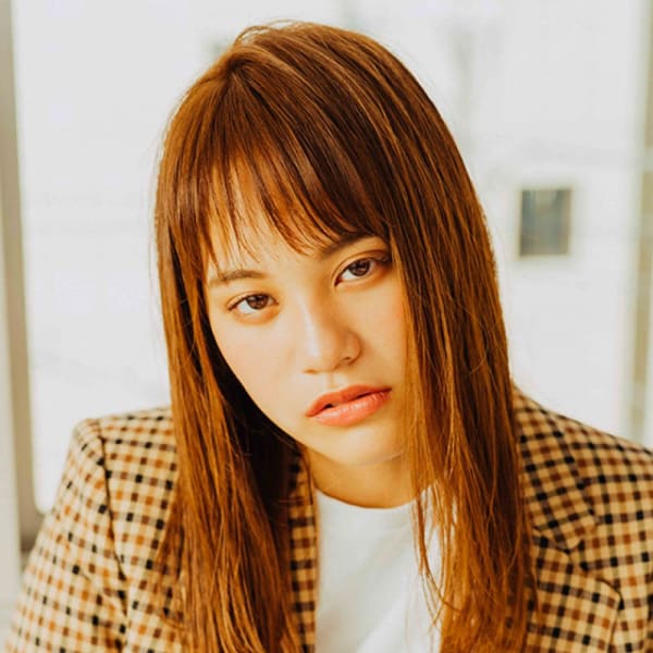 シャギーバングなツヤロング