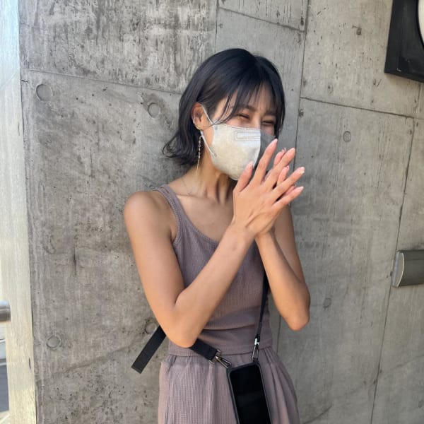 ミルクティーベージュ グレージュ 切りっぱなしボブ